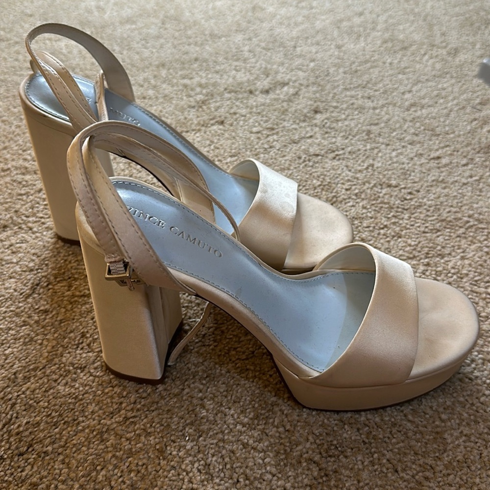 Vince Camuto Bridal Satin Heeled Sandals